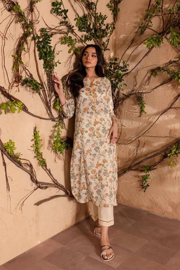 Parchment 2Pc - Printed Lawn Dress