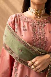Anastasia 3Pc - Embroidered Solid Dress