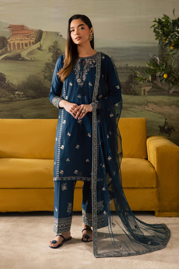 Maneezay 3Pc - Embroidered Lawn Pret
