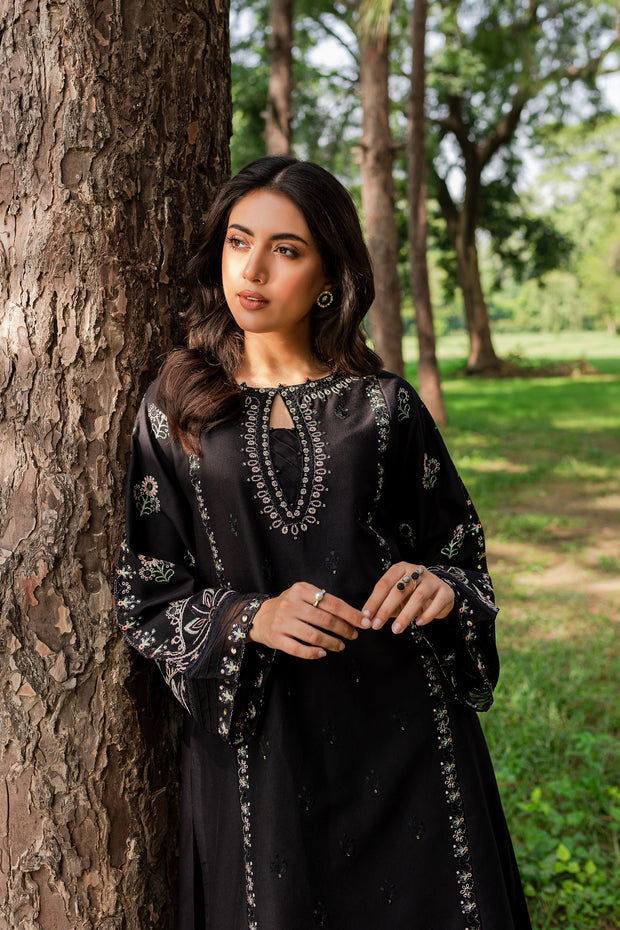 Smoky 2Pc - Embroidered Karandi Dress
