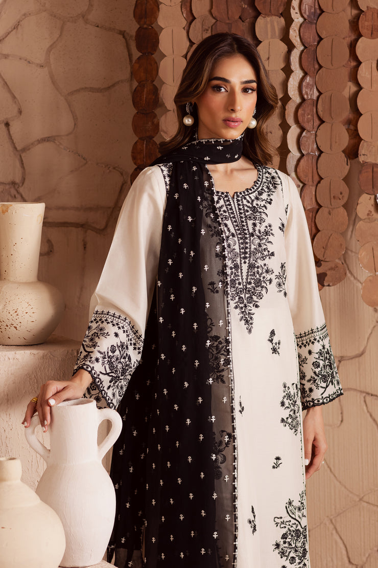 Parwana 3Pc - Embroidered Lawn Dress