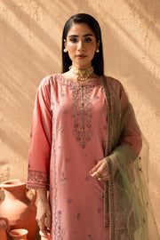 Anastasia 3Pc - Embroidered Solid Dress