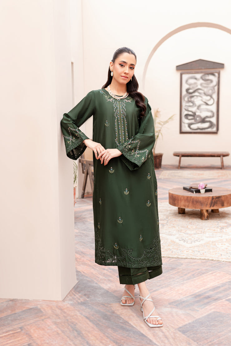 Snap Dragon 2Pc - Embroidered Lawn Dress