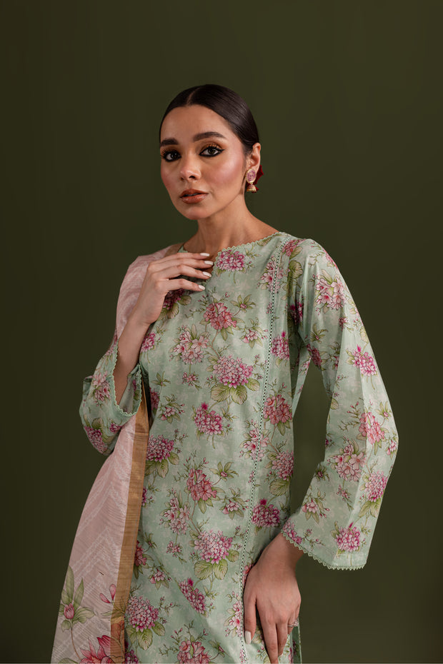 Izil 3Pc - Printed Lawn Dress