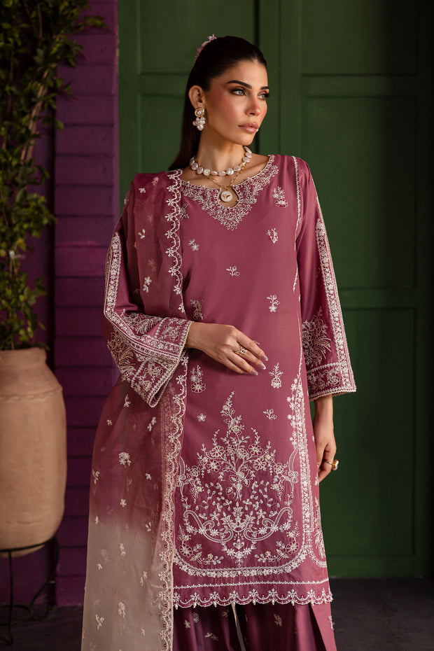 Siara 3Pc - Embroidered Solid Dress