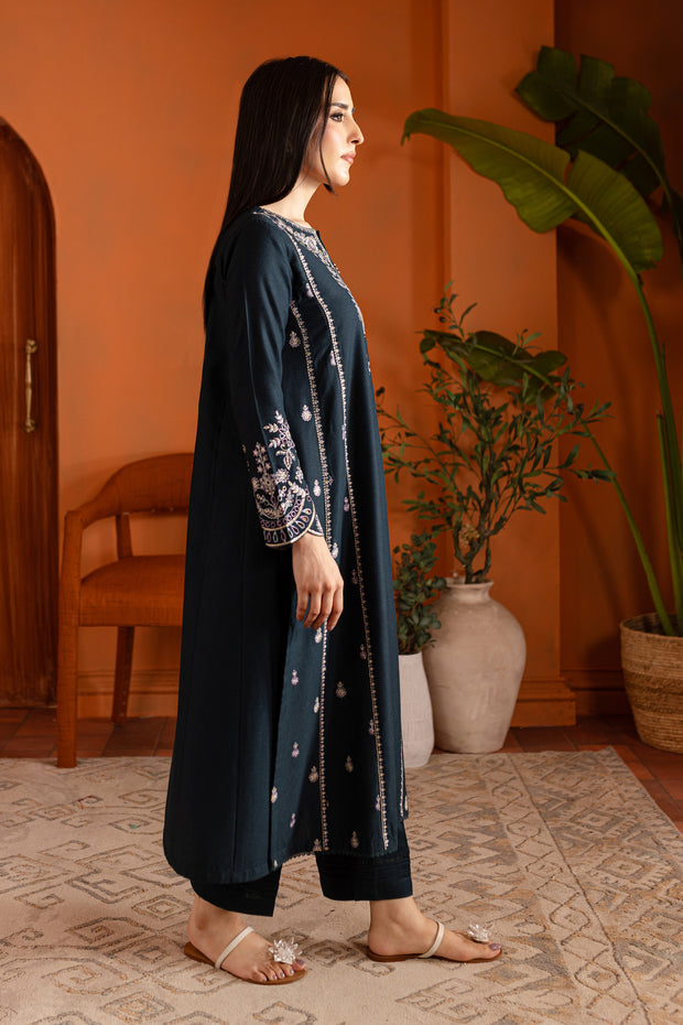 Ezzah 2Pc - Embroidered Karandi Dress