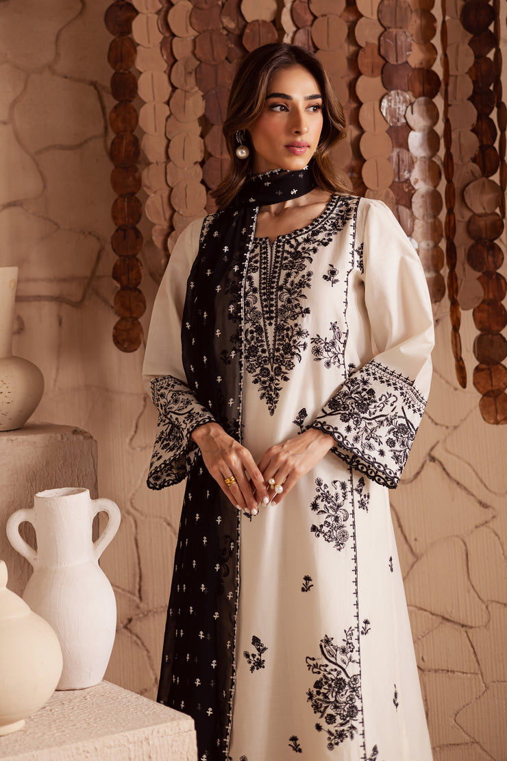 Parwana 3Pc - Embroidered Lawn Dress