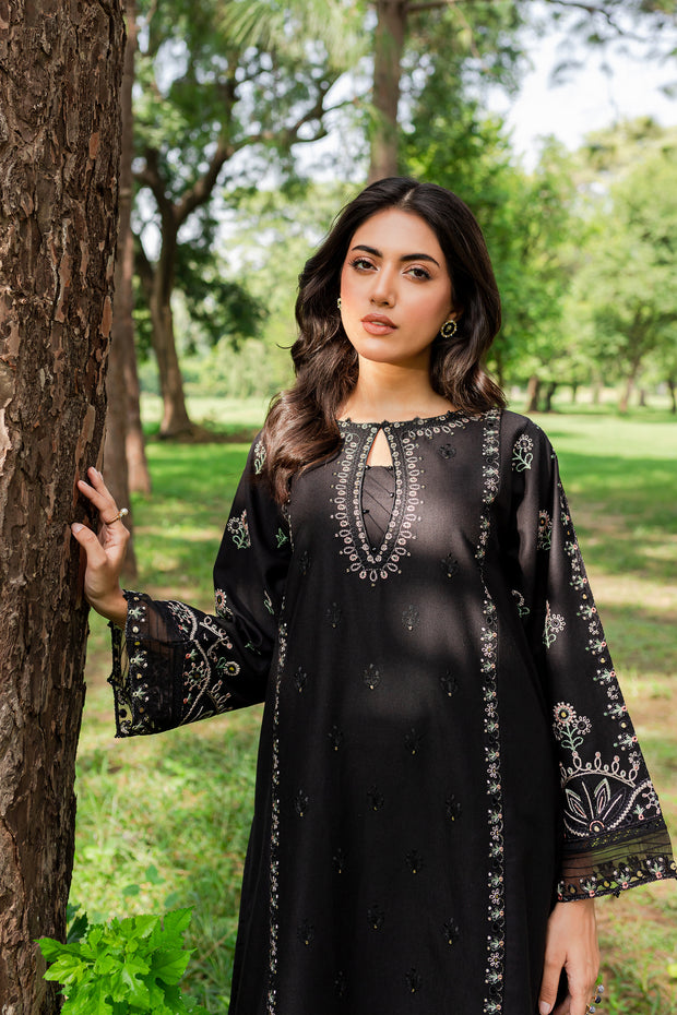 Smoky 2Pc - Embroidered Karandi Dress