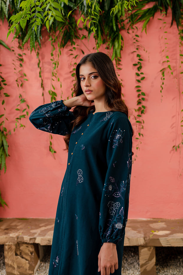 Willow 2Pc - Embroidered Khaddar Dress