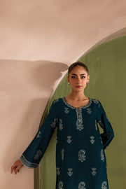 Aqua Beach 2Pc - Embroidered Lawn Dress