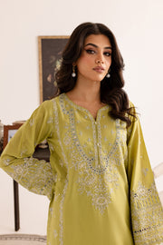 Jade Green 2Pc - Embroidered Lawn Dress