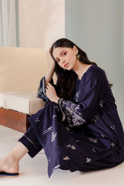 Raina 2Pc - Embroidered Karandi Dress