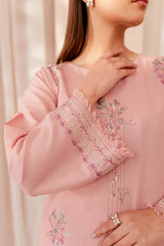 Pink Lilly 2Pc - Embroidered Khaddar Dress