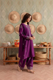 Purple Raina 2Pc - Embroidered Lawn Dress