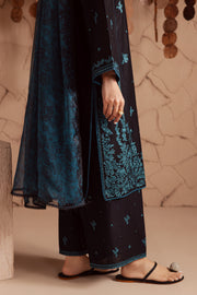 Tea light 3Pc - Embroidered Lawn Dress