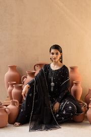 Varsha 3Pc - Embroidered Solid Dress