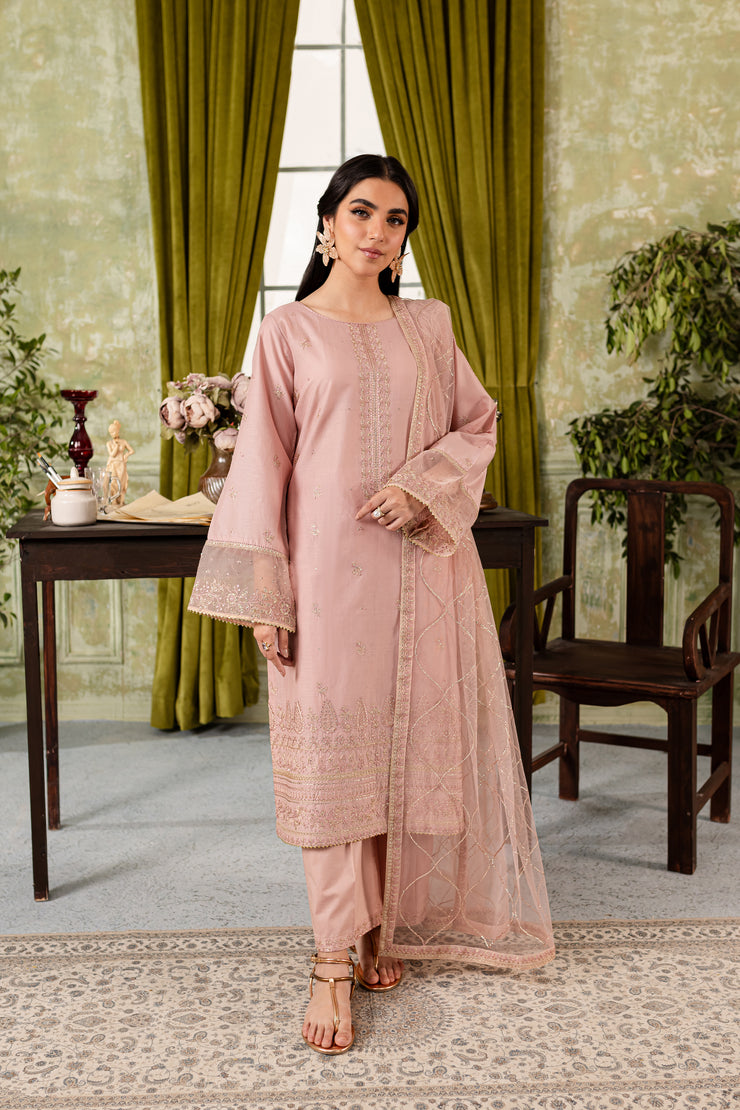 Riva 3Pc - Embroidered Lawn Dress