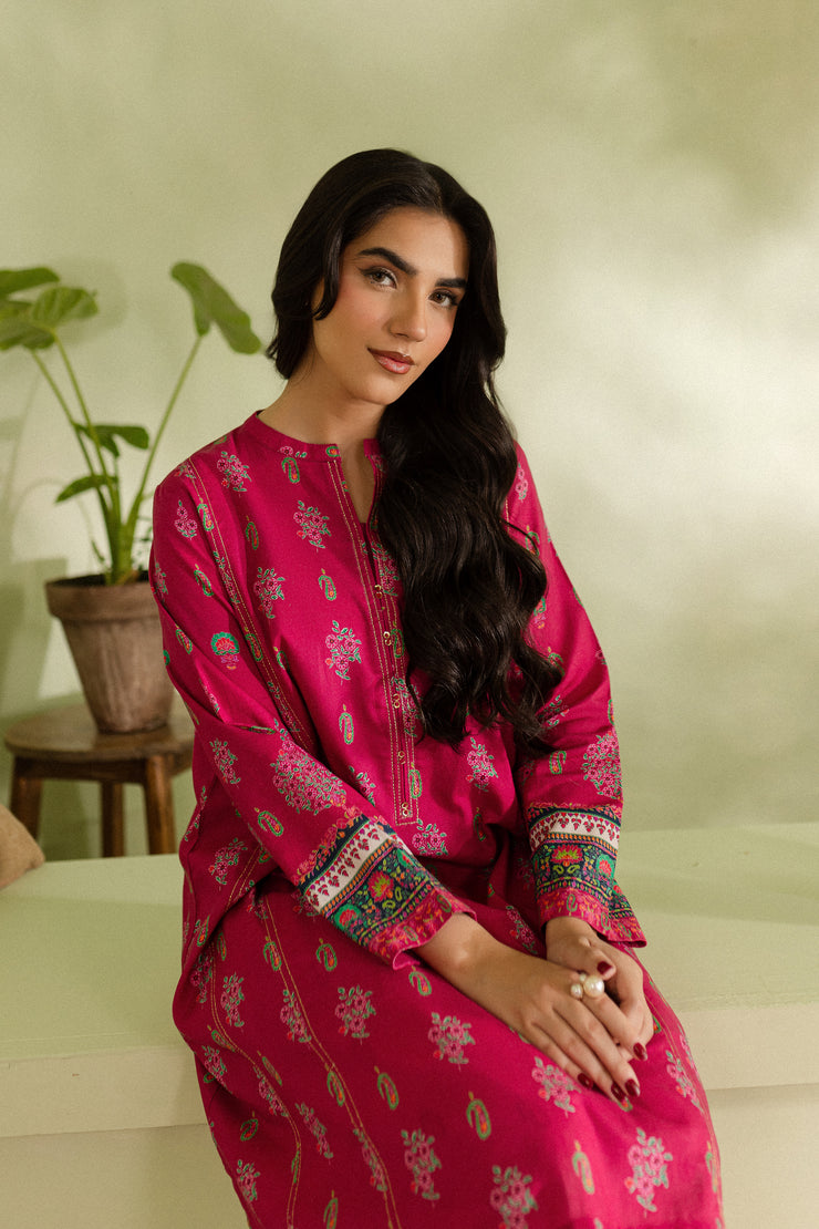 Ayna 2Pc - Printed Khaddar Dress