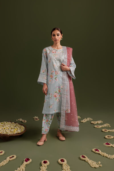 Zeev 3Pc - Printed Lawn Dress