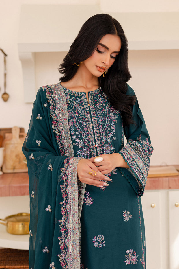 Leal 3Pc - Embroidered Lawn Dress