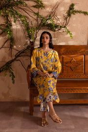 Blue Vinka 2Pc - Printed Lawn Dress