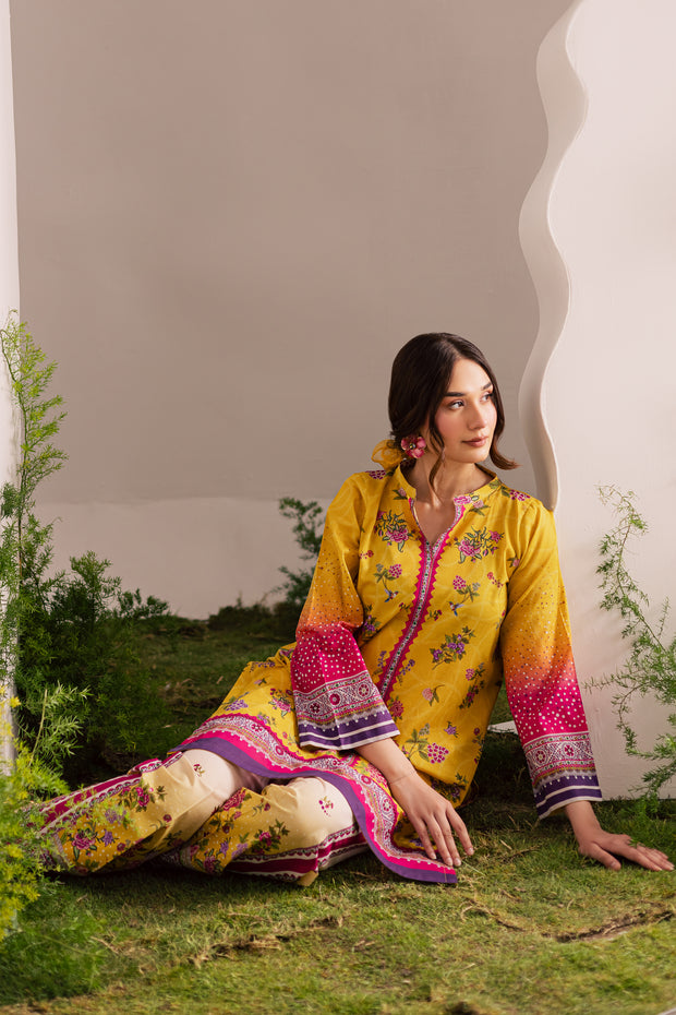 Inferno 2Pc - Printed Lawn Dress