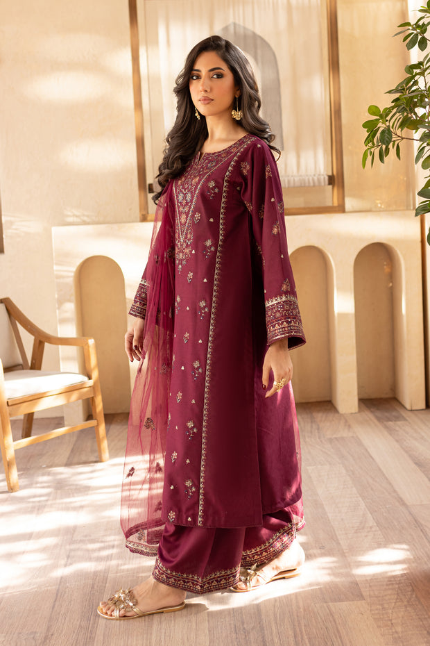 Reed 3Pc - Embroidered Karandi Dress