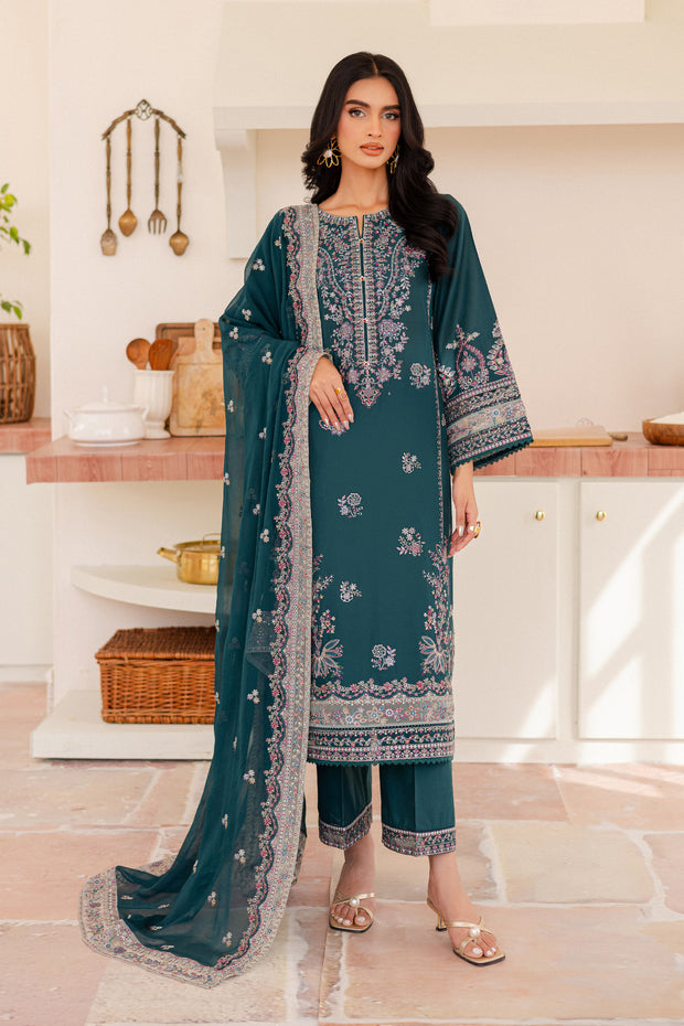 Leal 3Pc - Embroidered Lawn Dress