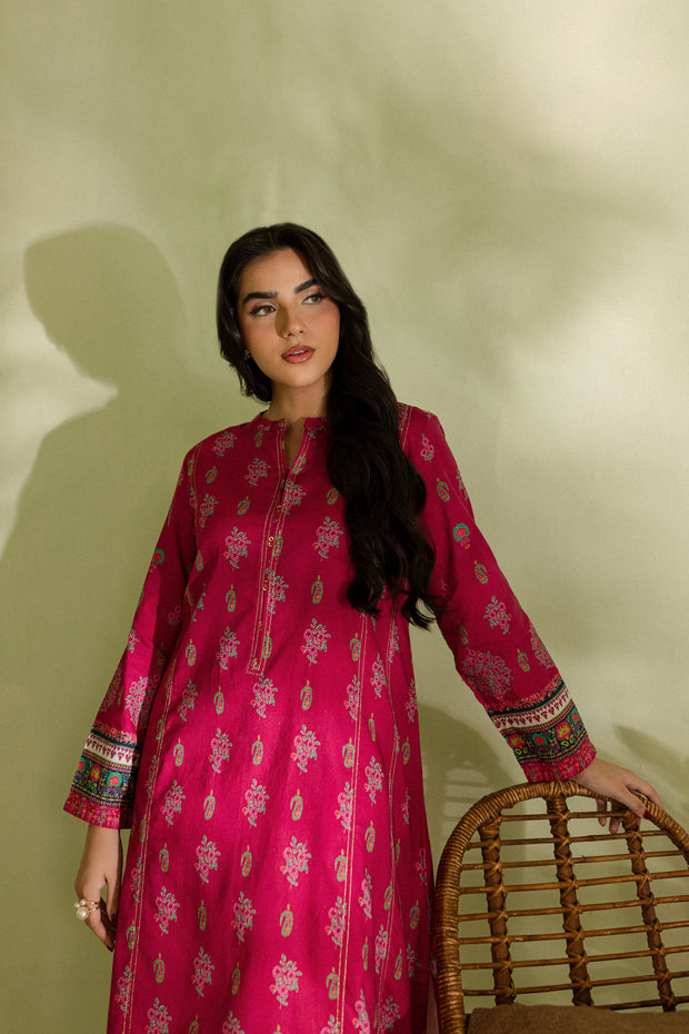 Ayna 2Pc - Printed Khaddar Dress