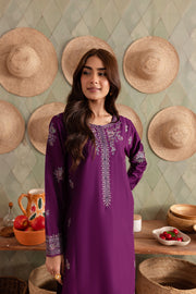 Purple Raina 2Pc - Embroidered Lawn Dress