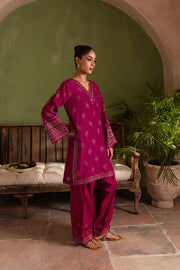 Nelsy 2Pc - Embroidered Lawn Dress