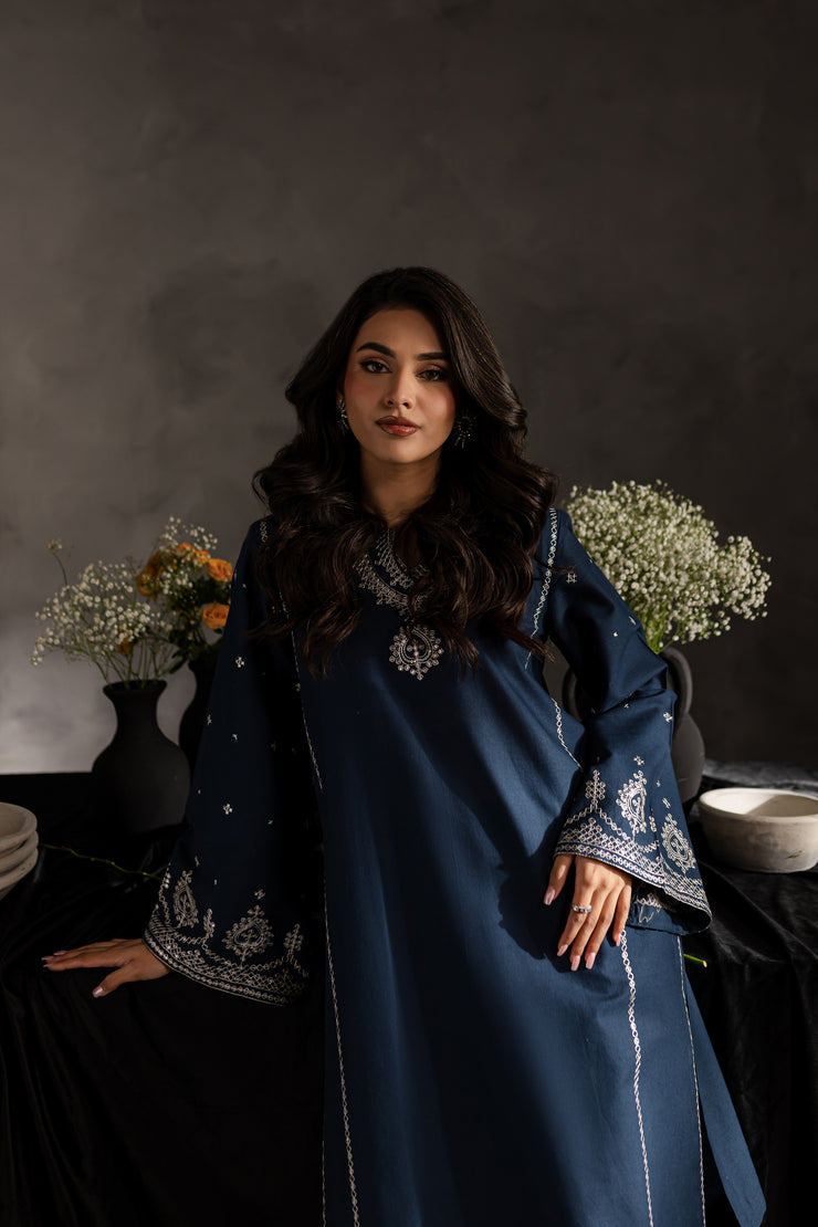 Jiya 2pc - Embroidered Khaddar dress