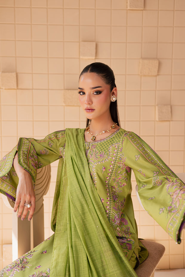 Danica 3Pc - Embroidered Lawn Dress