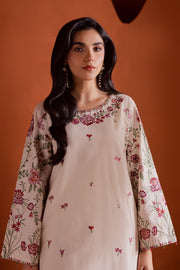 Colours 2Pc - Embroidered Khaddar Dress