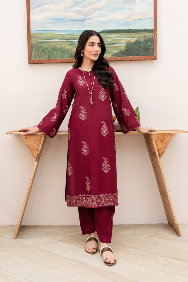 Ruby 2Pc - Embroidered Lawn Dress
