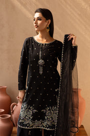 Varsha 3Pc - Embroidered Solid Dress