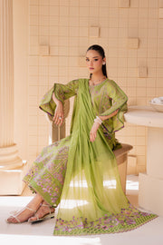 Danica 3Pc - Embroidered Lawn Dress