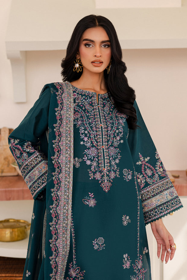 Leal 3Pc - Embroidered Lawn Dress