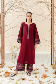 Vinaya 2Pc - Embroidered Karandi Dress