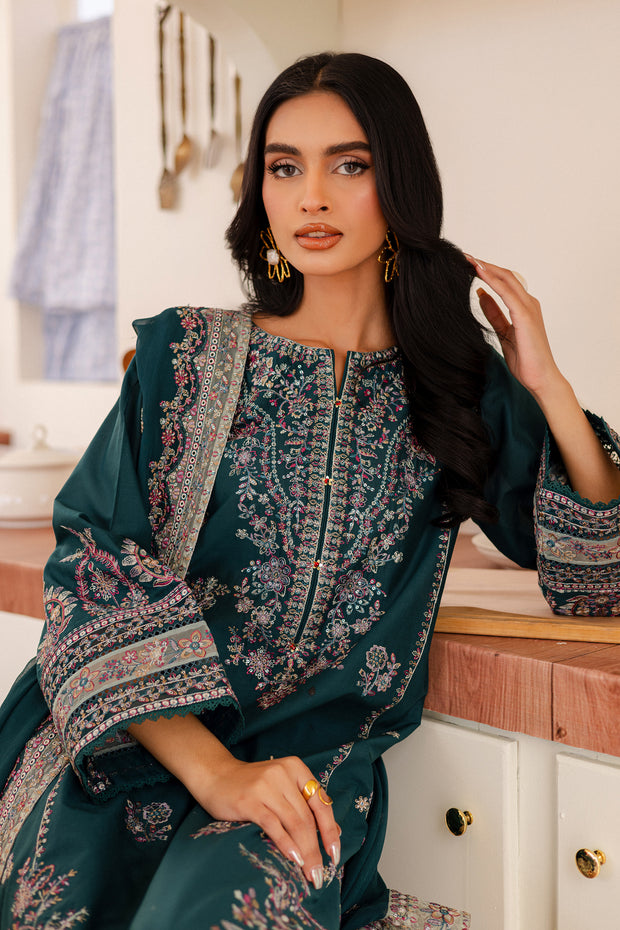 Leal 3Pc - Embroidered Lawn Dress