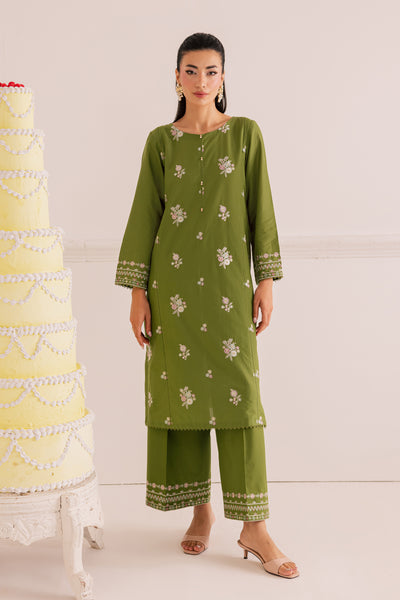 Wild Flower 2Pc - Embroidered Casual Pret