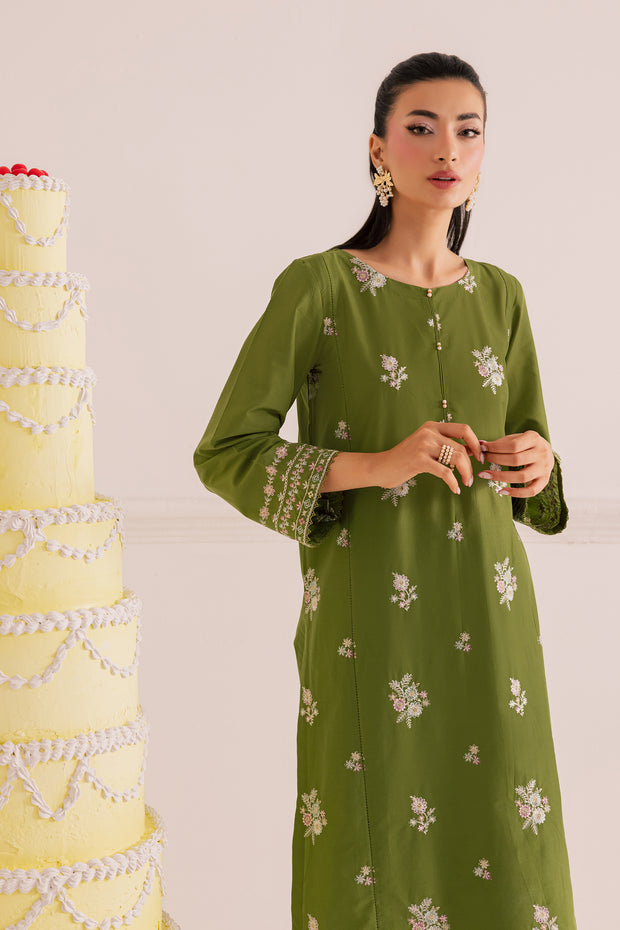 Wild Flower 2Pc - Embroidered Casual Pret