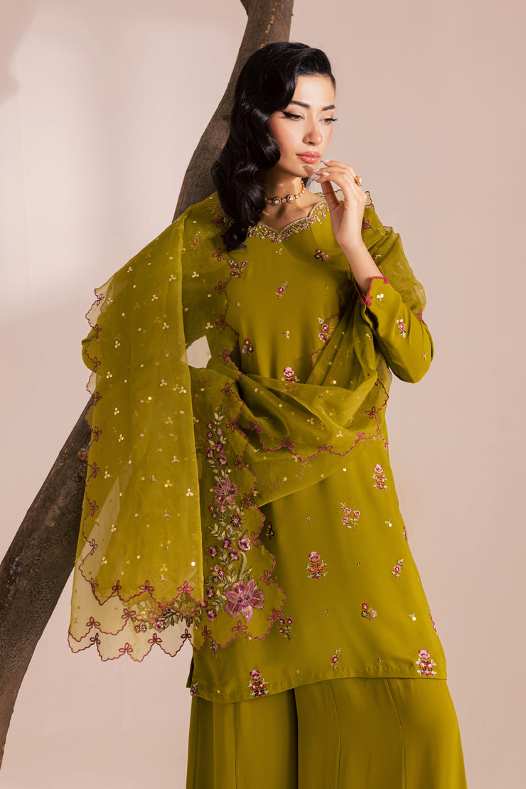 Modern embroidered luxe pret suit