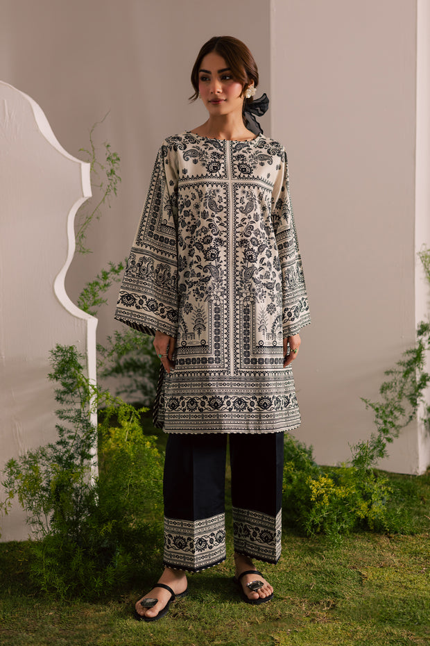 Knight 2Pc - Printed Lawn Dress