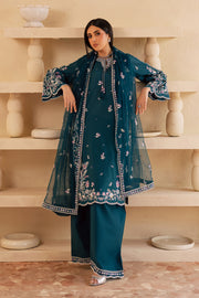 Amaan 3Pc - Embroidered Solid Dress
