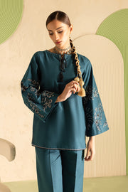 Hyelin 2Pc - Embroidered Khaddar Dress