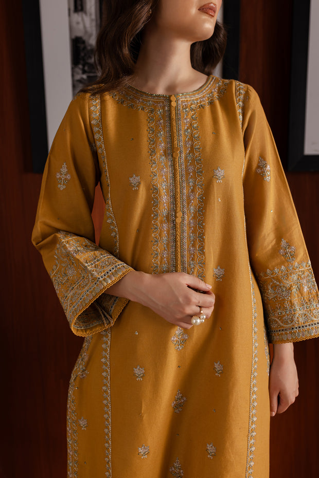 Sandy 2Pc - Embroidered Khaddar Dress