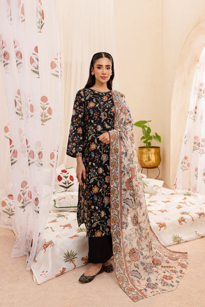 Hawk 3Pc - Printed Lawn Dress