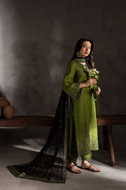 Aleyla 3Pc - Embroidered Khaddar Dress