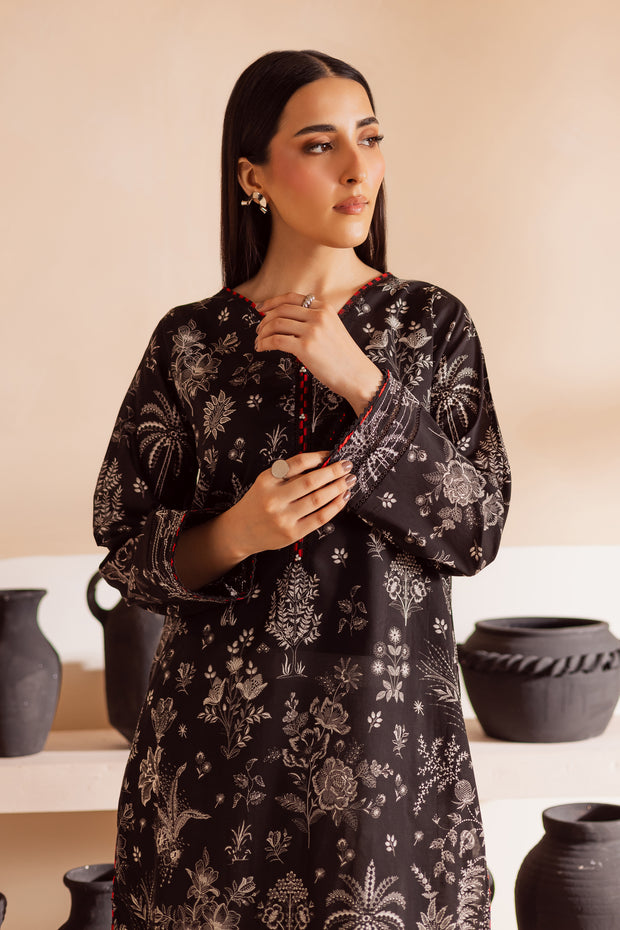 Dark Secrets 2Pc - Printed Lawn Dress